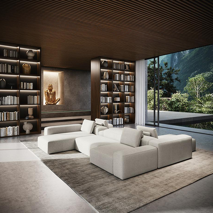 Moderne Wohnzimmer, Designermöbel