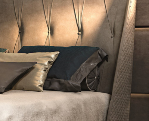 Polsterbett Marylin, Auro Kollektion, Italienisches Designerbett