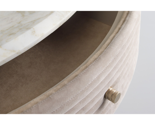 Runder Nachtschrank Ellis, Casanova Interiors