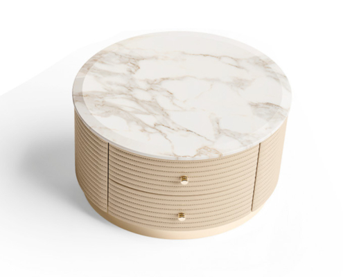 Runder Nachtschrank Ellis, Casanova Interiors