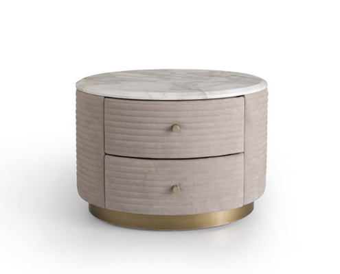 Runder Nachtschrank Ellis, Casanova Interiors