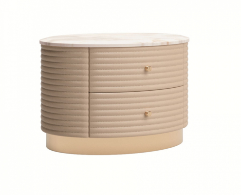 Runder Nachtschrank Ellis, Casanova Interiors