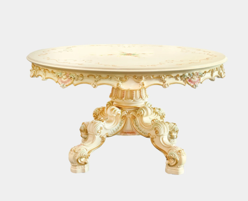 Barocktisch Minerva, Barock Esstisch, Barockmöbel kaufen, Barocktisch rund